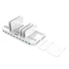 "UNITEK Y-2190A Unitek įkrovimo stotelė 10x USB 2,4A, 96W 2x QC3.0 Y-2190A"