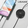 USAMS belaidis įkroviklis US-CC096 10W su kabeliu lightning juodos spalvos CC96WH01