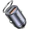 USAMS automobilinis įkroviklis 1xUSB+1xUSB-C C38 30WPD Fast Charge tarnish CC206CC01 (US-CC206)