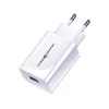 USAMS laidinis įkroviklis 1xUSB T22 18W 3A QC3.0+ kabelis USB-C 1m baltos spalvos (T48) T48OCLN01