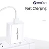 USAMS laidinis įkroviklis 1xUSB T22 18W 3A QC3.0+ kabelis USB-C 1m baltos spalvos (T48) T48OCLN01