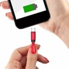 V-tac 1m mikro USB laidas, raudonas, laido tipas- medvilninis audinys