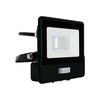 Samsung 10W LED prožektorius V-TAC, juodu korpusu, 6500K, su judesio davikliu