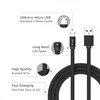 V-tac 1m mikro USB laidas, juodas, laido tipas : medvilninis audinys