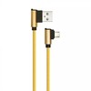 V-tac 1m mikro USB laidas, auksinės spalvos