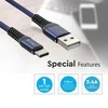 V-tac 1m type-c USB laidas, mėlynas