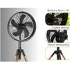 Ventiliatorius Camry | CR 7329 | Tripod Loft Fan | 100 W | Diameter 40 cm | Greičių skaičius 3 | Oscillation | Juodas