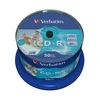 Verbatim CD-R AZO platus rašalinis spausdintuvas, spausdinamas be ID 700 MB 50 vnt