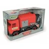 WADER 32113 Middle Truck - Raudonas šiukšliavežis kartoninėje dėžėje