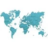 Dėlionė Wooden City Medinė Pasaulio Žemėlapis 3D, XXL dydžio – mėlyna spalva