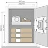 Seifas - Yale YSV/390/DB2 40L Plieninis Juodas