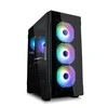 Zalman Case I3 Neo TG Mid Tower RGB 4xfan juoda