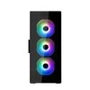 Zalman Case I3 Neo TG Mid Tower RGB 4xfan juoda