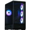 Zalman P50 DS PC-case, Midi-Tower, ATX, RGB, Tempered Glass - juodas