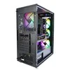 Zalman Case I3 Neo TG Mid Tower RGB 4xfan juoda