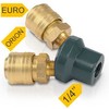 Trijų dalių jungtis EURO, ORION - 1/4 ";Powerplus