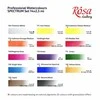 Akvarelinių profesionalių dažų ''SPECTRUM'' rinkinys ROSA Gallery 14 sp. metalinėje dėžutėje, teptukas