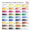 Akvarelinių profesionalių dažų rinkinys ROSA Gallery 35 vnt metalinėje dėžutėje