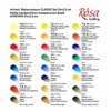 Akvarelinių profesionalių dažų rinkinys ROSA Gallery 24sp plastikinėje dėžutėje