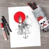 Eskizavimo rinkinys Cretacolor Tattoo 14 vnt, metalinėje dėžutėje