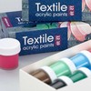 Tekstilinių dažų rinkinys ARTEO 12x10 ml, Rosa