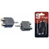 Adapterių komplektas 2xRCA/stereo mini jack Stagg AC-2CFJMSH