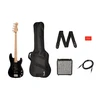 Bosinės gitaros komplektas Fender Aff Bass PJ Pack + Rumble 15, juodas