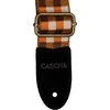 Diržas ukulelei Cascha Jacquard - Checker Oranžinis CUS-JW4
