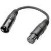 DMX kabelio perėjimas 3pin - 5pin Adam hall K3DHM0020 0.20m