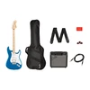 Squier Elektrinės gitaros komplektas Fender Affinity Strat HSS + Frontman 15G, mėlyna
