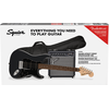 Squier Elektrinės gitaros komplektas Fender Affinity Strat HSS + Frontman 15G, anglies spalva
