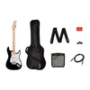 Elektrinės gitaros komplektas Fender Squier Sonic Strat + Frontman 10G, Juoda