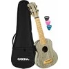 Elektro-akustinė Soprano ukulelė Cascha Bamboo Graphite HH 2315E