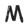 Gitaros diržas Fender baltas logo poly strap, juodas