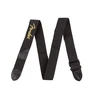 Gitaros diržas Fender yellow logo poly strap, juodas
