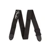 Gitaros diržas Fender pilkas logo poly strap, juodas
