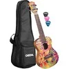 Koncertinė ukulelė Cascha Art Flowers HH 2607