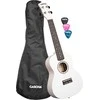 Koncertinė ukulelė Cascha Linden balta CUC106