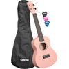 Koncertinė ukulelė Cascha Linden rožinė CUC107