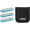 Lūpinių armonikėlių komplektas C-G-A Cascha Ocean Rock Blues HH 2345, mėlynas