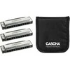 Lūpinių armonikėlių komplektas C-G-A Cascha Blues HH 2341