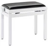 Pianino kėdutė Stagg PB39 WHM SBK, balta matinė vinilas