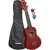 Soprano ukulelė Cascha Linden raudona HH 3961