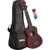 Soprano ukulelė kairiarankiams Cascha Mahogany raudona HH 2263L