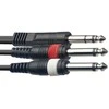 Stagg Kabelis 2x JACK/m - Jack stereo 1m