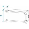 Transportavimo dėžė Roadinger Amplifier Rack PR-1, 3U, 47cm