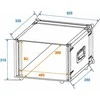 Transportavimo dėžė ROADINGER Effect Rack CO DD, 6U, 24cm