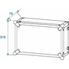 Transportavimo dėžė ROADINGER Effect Rack CO DD, 6U, 24cm