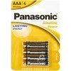 Bateria alkaliczna AAA 1.5 LR3 Panasonic 4vnt..
