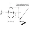 BLOW automobilio antena FMD360